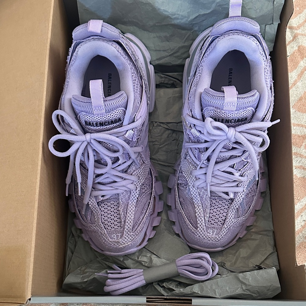 Balenciaga Lilac Athletic Shoes